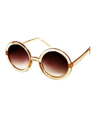 Женские черно-золотые солнцезащитные очки с украшением от Asos