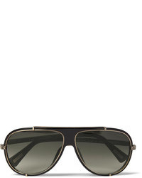 Мужские черно-золотые солнцезащитные очки от Lanvin