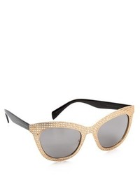 Женские черно-золотые солнцезащитные очки от Marc by Marc Jacobs