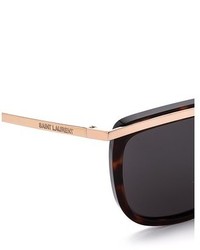 Женские черно-золотые солнцезащитные очки от Saint Laurent