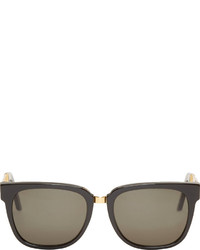 Мужские черно-золотые солнцезащитные очки от Super