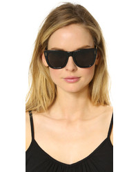 Женские черно-золотые солнцезащитные очки
