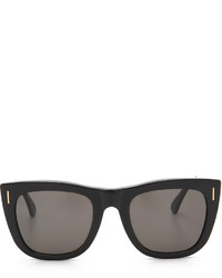 Женские черно-золотые солнцезащитные очки
