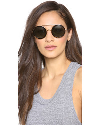 Женские черно-золотые солнцезащитные очки от Wildfox Couture
