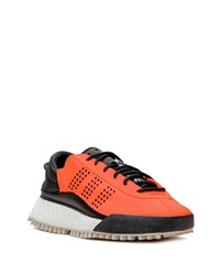 Мужские черно-оранжевые кроссовки от adidas