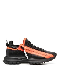 Мужские черно-оранжевые кроссовки от Givenchy