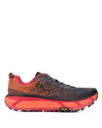 Мужские черно-оранжевые кроссовки от Hoka One One