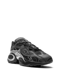 Мужские черно-серебряные кроссовки от Reebok