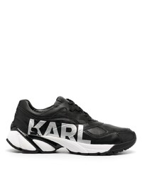 Мужские черно-серебряные кроссовки от Karl Lagerfeld