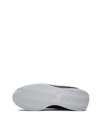 Мужские черно-серебряные низкие кеды из плотной ткани от Nike