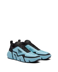 Мужские черно-синие кроссовки от Prada