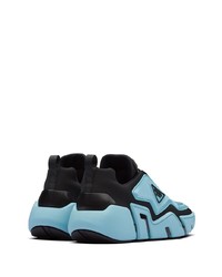 Мужские черно-синие кроссовки от Prada