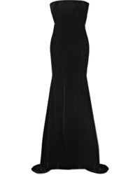 Черное бархатное вечернее платье от Alex Perry