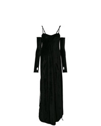 Черное бархатное вечернее платье от Andrea Ya'aqov