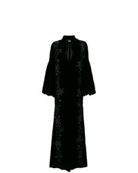 Черное бархатное вечернее платье от Parlor
