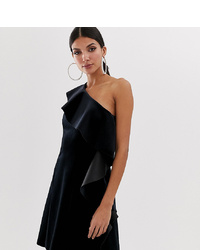 Черное бархатное коктейльное платье от Asos Tall