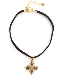 Черное бархатное колье от Vanessa Mooney