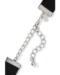Черное бархатное ожерелье-чокер от Kenneth Jay Lane