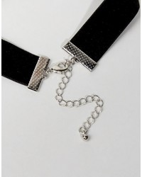 Черное бархатное ожерелье-чокер от Asos