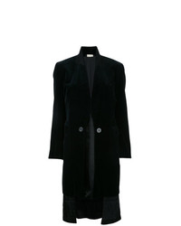 Женское черное бархатное пальто от Comme Des Garçons Vintage