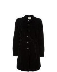 Женское черное бархатное пальто от Emanuel Ungaro Vintage