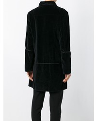 Женское черное бархатное пальто от Helmut Lang Vintage