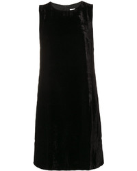 Черное бархатное платье прямого кроя от M Missoni