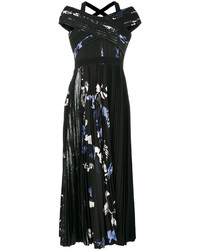 Черное бархатное платье со складками от Proenza Schouler