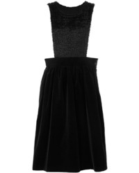 Черное бархатное платье от Comme des Garcons