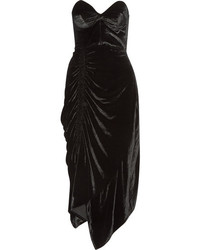 Черное бархатное платье от Preen by Thornton Bregazzi