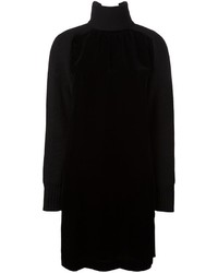 Черное бархатное платье от Sacai