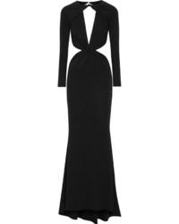 Черное вечернее платье с вырезом от Cushnie et Ochs