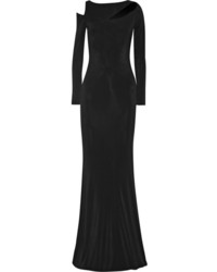 Черное вечернее платье с вырезом от Donna Karan