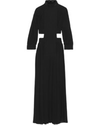 Черное вечернее платье с вырезом от Fendi