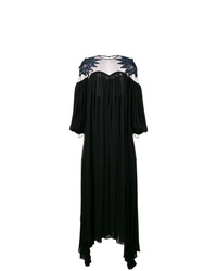 Черное вечернее платье с вырезом от Fendi