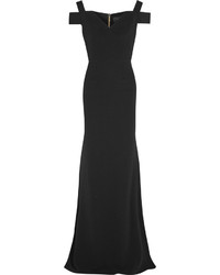 Черное вечернее платье с вырезом от Roland Mouret