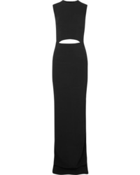 Черное вечернее платье с вырезом от Tom Ford