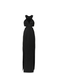 Черное вечернее платье с вырезом от Tufi Duek