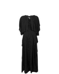Черное вечернее платье с вырезом от Yohji Yamamoto