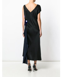Черное вечернее платье с пайетками от Dvf Diane Von Furstenberg