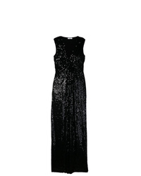 Черное вечернее платье с пайетками от P.A.R.O.S.H.