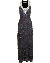 Черное вечернее платье с пайетками от Sonia Rykiel
