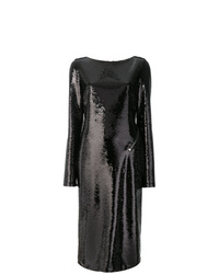 Черное вечернее платье с пайетками от Tom Ford