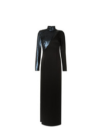 Черное вечернее платье с пайетками от Tufi Duek