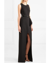 Черное вечернее платье с разрезом от Michael Kors Collection