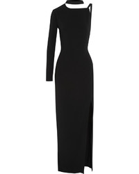 Черное вечернее платье с разрезом от Tom Ford