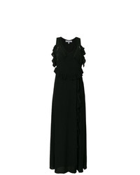 Черное вечернее платье с рюшами от IRO