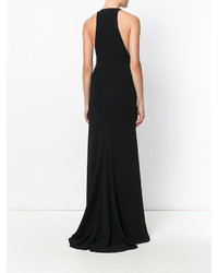 Черное вечернее платье с украшением от Stella McCartney
