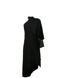 Черное вечернее платье с шипами от Kitx