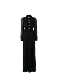 Черное вечернее платье со складками от Gucci